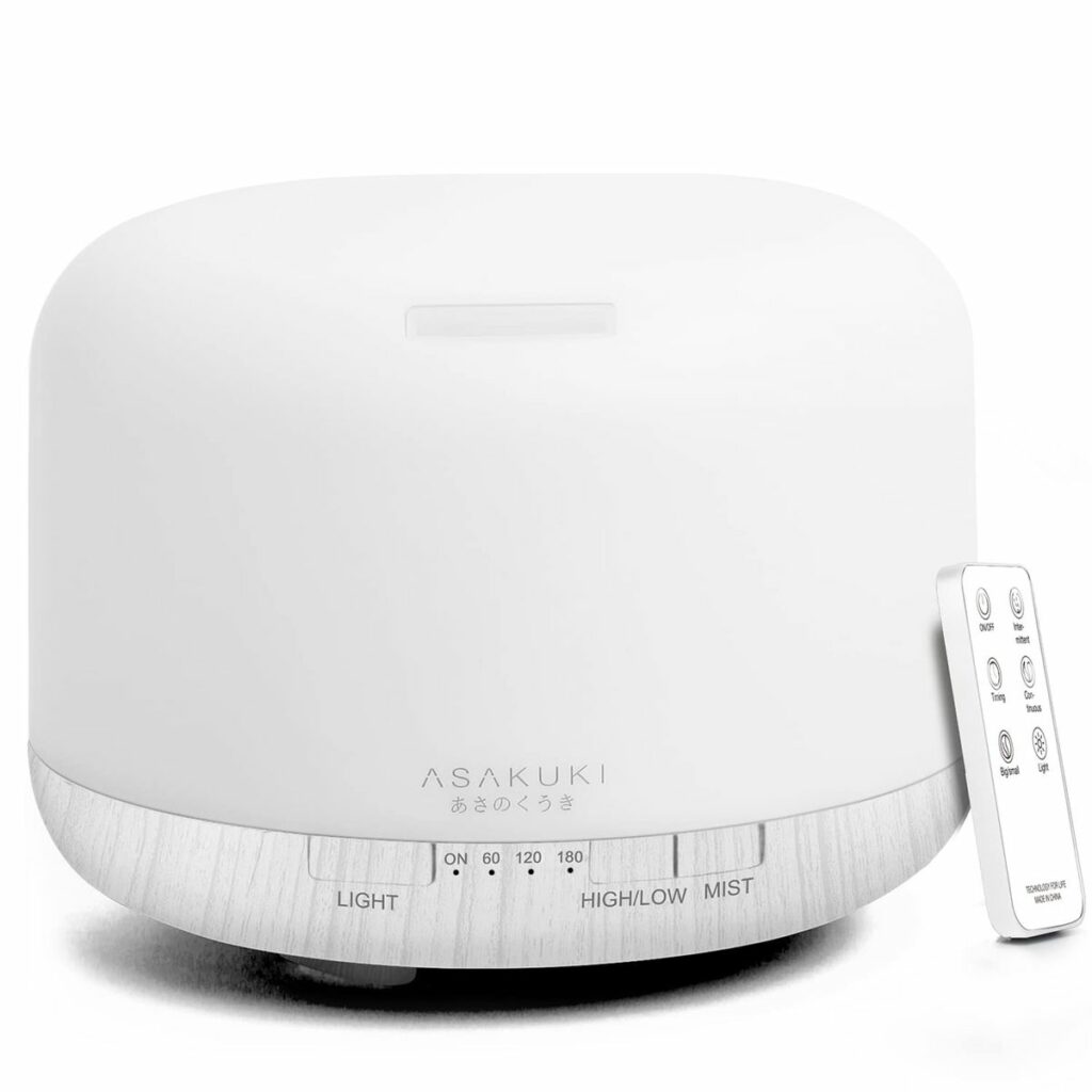 Rock Premium Aroma Diffuser Remote Control 500ml - Silver - Stink